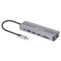 MANHATTAN Docking station 7u1 USB-C - HDMI/2xUSB 3.0/LAN/CR/PD 87W (153928) - slika 1