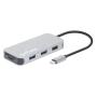 MANHATTAN Docking station 8u1 USB-C - HDMI/3xUSB/CR/LAN/PD 100W (130615) - slika 1
