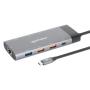 MANHATTAN Docking station 10u1 USB-C - 2xHDMI/5xUSB/LAN/PD 100W (130714) - slika 1