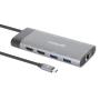 MANHATTAN Docking station 10u1 USB-C - 2xHDMI/5xUSB/LAN/PD 100W (130714) - slika 2
