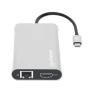 MANHATTAN Docking station 12u1 USB-C - 3xHDMI/4xUSB/LAN/CR/PD 100W (130660) - slika 5