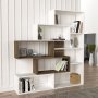 HANAH HOME Polica za knjige Marla White Walnut - slika 3