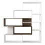 HANAH HOME Polica za knjige Marla White Walnut - slika 1