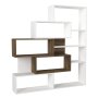 HANAH HOME Polica za knjige Marla White Walnut - slika 5