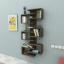 HANAH HOME Polica za knjige Lotus Walnut - slika 4