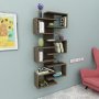 HANAH HOME Polica za knjige Lotus Walnut - slika 2