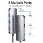 Vention TOHHB Docking station 6u1 USB-C HDMI/3xUSB 3.0/PD 100W/RJ45 - slika 2
