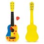 ECO TOYS Drvena gitara za decu sa metalnim §icama cube yellow - slika 2