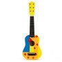 ECO TOYS Drvena gitara za decu sa metalnim §icama cube yellow - slika 1
