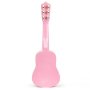 ECO TOYS Drvena gitara za decu sa metalnim žicama pink - slika 3