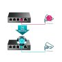TP LINK TL-SG105PE 5-Port Gigabit Easy Smart PoE Switch sa 4-Port PoE+ - slika 5
