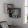 HANAH HOME Zidna polica Ring Light Mocha Anthracite - slika 2