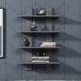 HANAH HOME Zidna polica Laurel Anthracite - slika 4