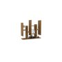 HANAH HOME Zidna polica Flower Walnut - slika 1