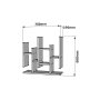 HANAH HOME Zidna polica Flower Walnut - slika 4