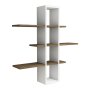 HANAH HOME Zidna polica Ardo Walnut White - slika 1