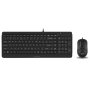A4 TECH F1512S FSTYLER USB YU crna tastatura + USB crni miš - slika 1