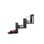 HANAH HOME Zidna polica Mist Anthracite - slika 3