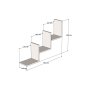 HANAH HOME Zidna polica Mist Anthracite - slika 4