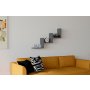 HANAH HOME Zidna polica Mist Anthracite - slika 2