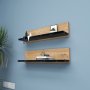HANAH HOME Zidna polica Shelf Black - slika 3