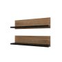 HANAH HOME Zidna polica Shelf Black - slika 1