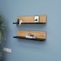 HANAH HOME Zidna polica Shelf Black - slika 2