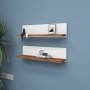 HANAH HOME Zidna polica Shelf White - slika 2