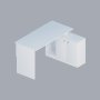 HANAH HOME Radni sto Basak Calisma Masası White - slika 1