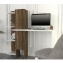 HANAH HOME Radni sto Gina White Walnut - slika 4