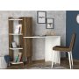 HANAH HOME Radni sto Gina White Walnut - slika 5