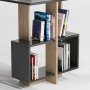 HANAH HOME Radni sto Lagomood Side Anthracite Oak - slika 5