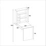 HANAH HOME Radni sto Sedir Anthracite - slika 5