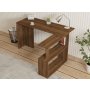 HANAH HOME Radni sto Cayko Walnut - slika 4