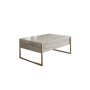 HANAH HOME Sto za dnevnu sobu Luxe Travertine Gold - slika 1
