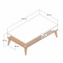 HANAH HOME Sto za dnevnu sobu Valensiya Walnut White - slika 4