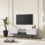 HANAH HOME TV polica Colosseo White Black - slika 4