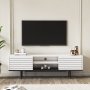 HANAH HOME TV polica Colosseo White Black - slika 2