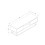 HANAH HOME TV polica Laxus 140 Walnut - slika 4