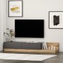 HANAH HOME TV polica Major AnthraciteWalnut - slika 4