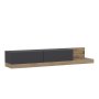 HANAH HOME TV polica Major AnthraciteWalnut - slika 1