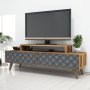 HANAH HOME TV polica City Walnut Chalcedony - slika 2