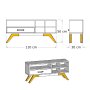 HANAH HOME TV polica Retro Kitaplıksız Walnut - slika 5