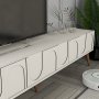 HANAH HOME TV polica Lyon 44 Cream Walnut - slika 5