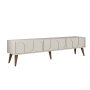 HANAH HOME TV polica Lyon 44 Cream Walnut - slika 1