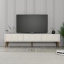 HANAH HOME TV polica Lyon 44 Cream Walnut - slika 2