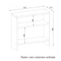 HANAH HOME Pomoćni stočić Silvanus White - slika 3