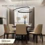 HOME LIGHT Vesta 463 LED visilica crna - slika 3