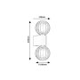 RABALUX Colzar 75022 zidna lampa - slika 3