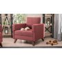 Atelier del Sofa Bella Armchair Claret Red - slika 1